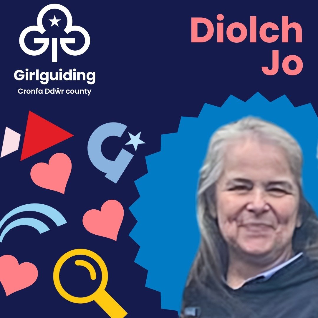 💕Girlguiding Cymru would like to say diolch to Jo who is the outgoing commissioner for Girlguiding Cronfa Ddŵr county. 

We are incredibly grateful for her 5 years of service.

Thank you, Jo, for helping all girls know they can do anything!

#cronfa