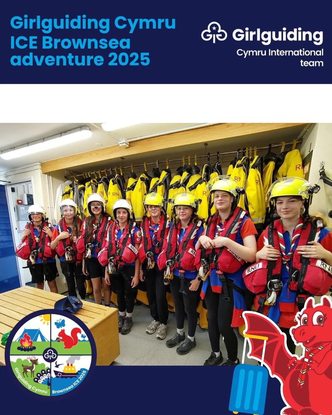 🌍✨ ICE Brownsea Island 2025 Adventure! ✨🌍

After months of planning and two preparation weekends, 27 Guides and 5 leaders from Girlguiding Cymru set off on an unforgettable adventure to Brownsea Island this August 🏝️💙

From ferry rides and red sq
