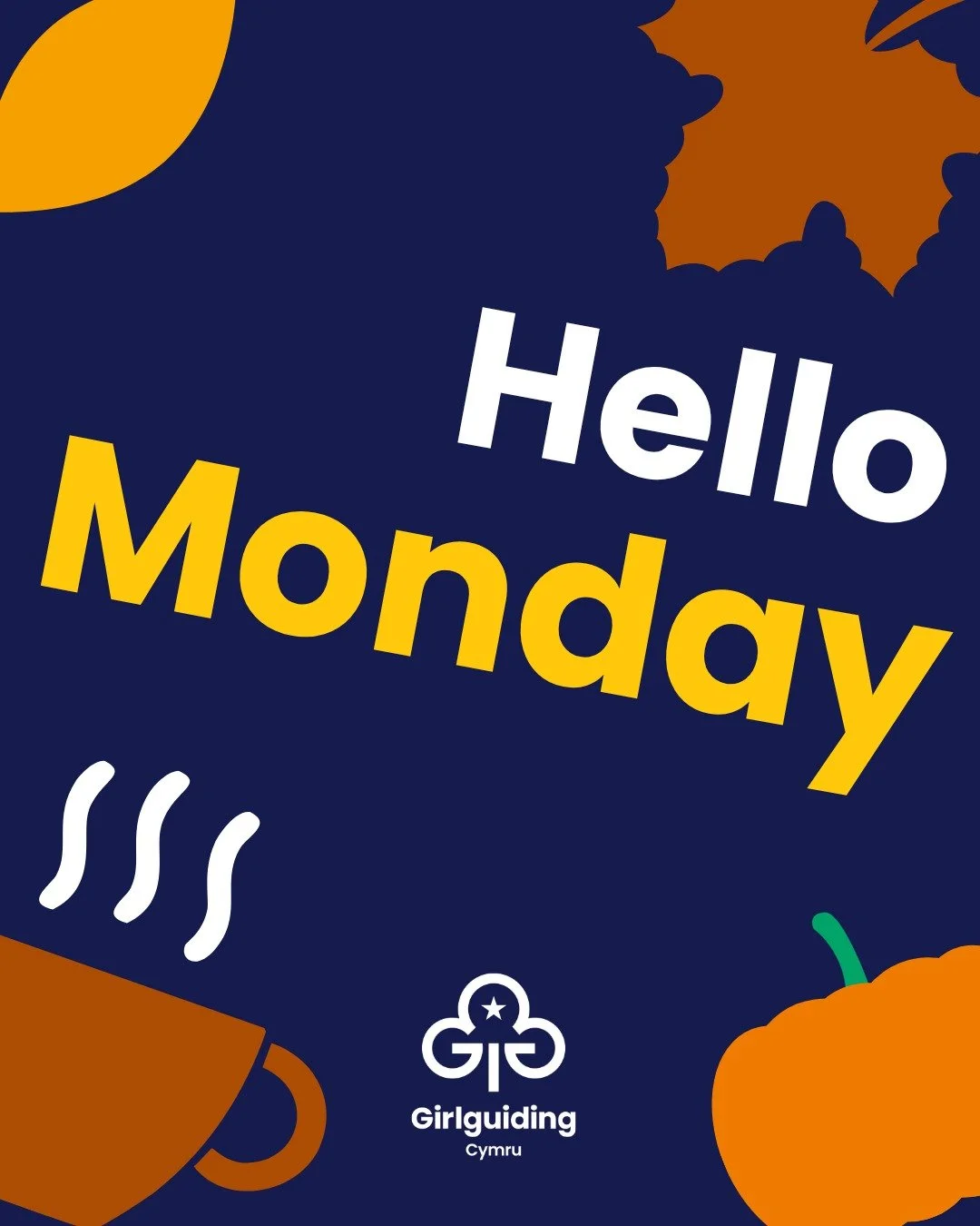 🍂 Happy Monday, Girlguiding Cymru! 🍁

It&rsquo;s a crisp autumn day &mdash; the perfect time for a fresh start to the week! ✨
We&rsquo;d love to know what you and your units are getting up to &mdash; are you planning any cosy indoor activities, aut