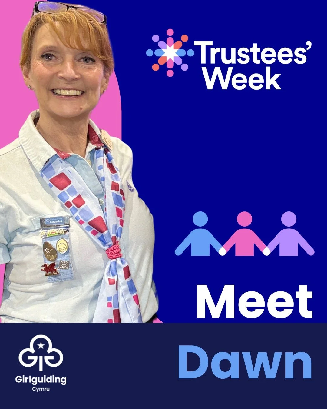 🩷Meet Dawn 💙
As part of Trustees&rsquo; Week, we&rsquo;re celebrating the incredible volunteers who help shape the future of Girlguiding Cymru.
Dawn is one of our amazing trustees who plays a vital role in ensuring that every girl has the best poss