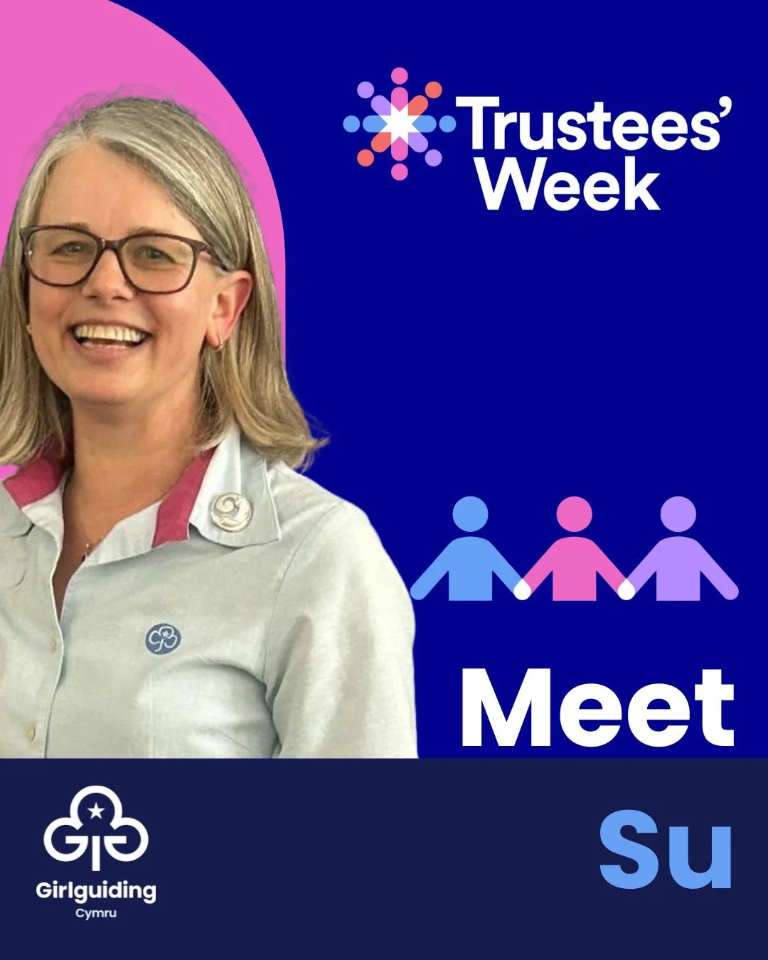 🩷 Meet Su 💙

As we wrap up Trustees&rsquo; Week, we&rsquo;re shining a spotlight on Su, one of our incredible trustees helping shape the future of Girlguiding Cymru. With over 30 years as a Ranger leader and a passion for supporting girls through t