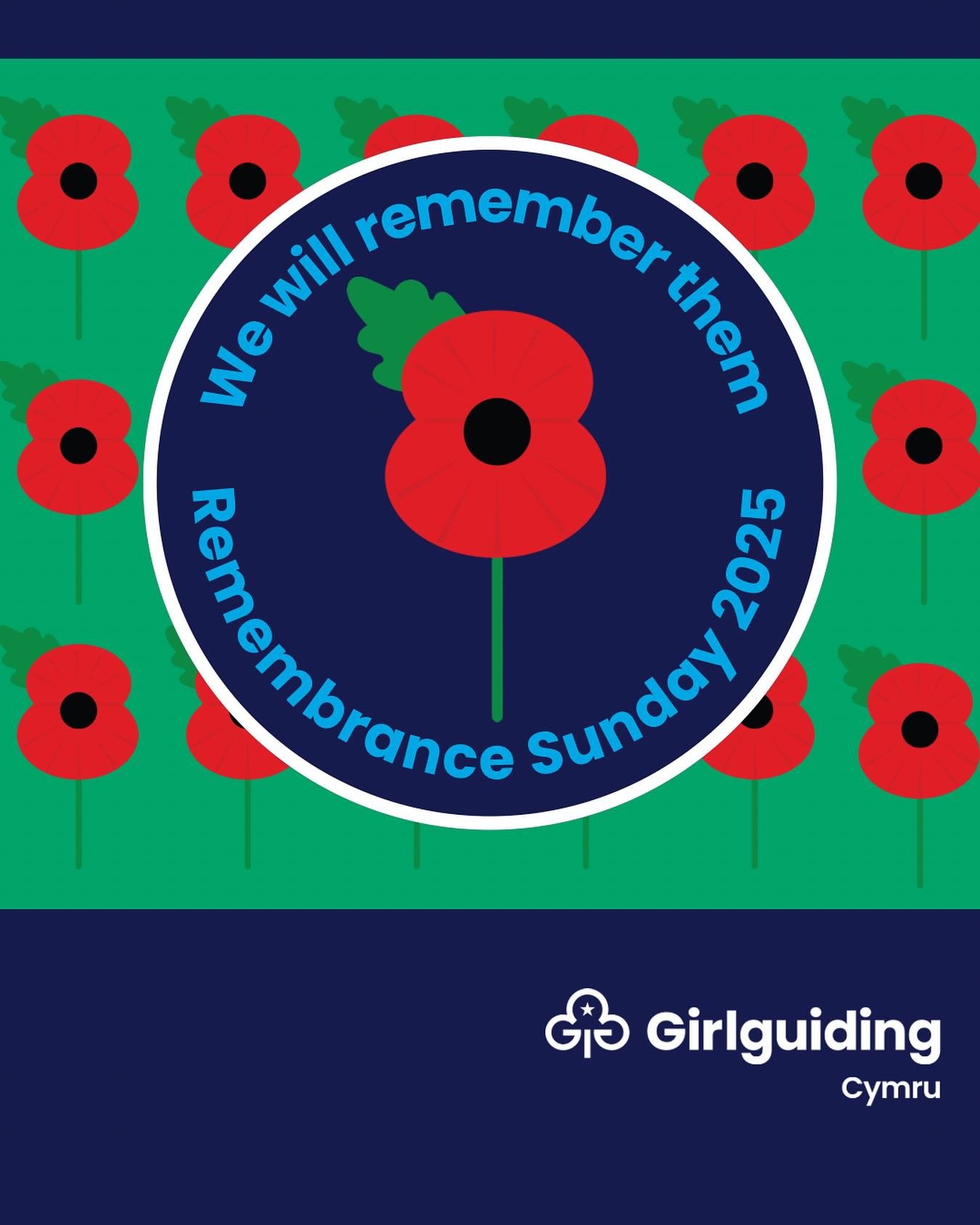 🕯️On Remembrance Sunday, Girlguiding Cymru remembers and honours those who have served and sacrificed for our country.

We will never forget.
#RemembranceSunday #LestWeForget #ThankYouForYourService