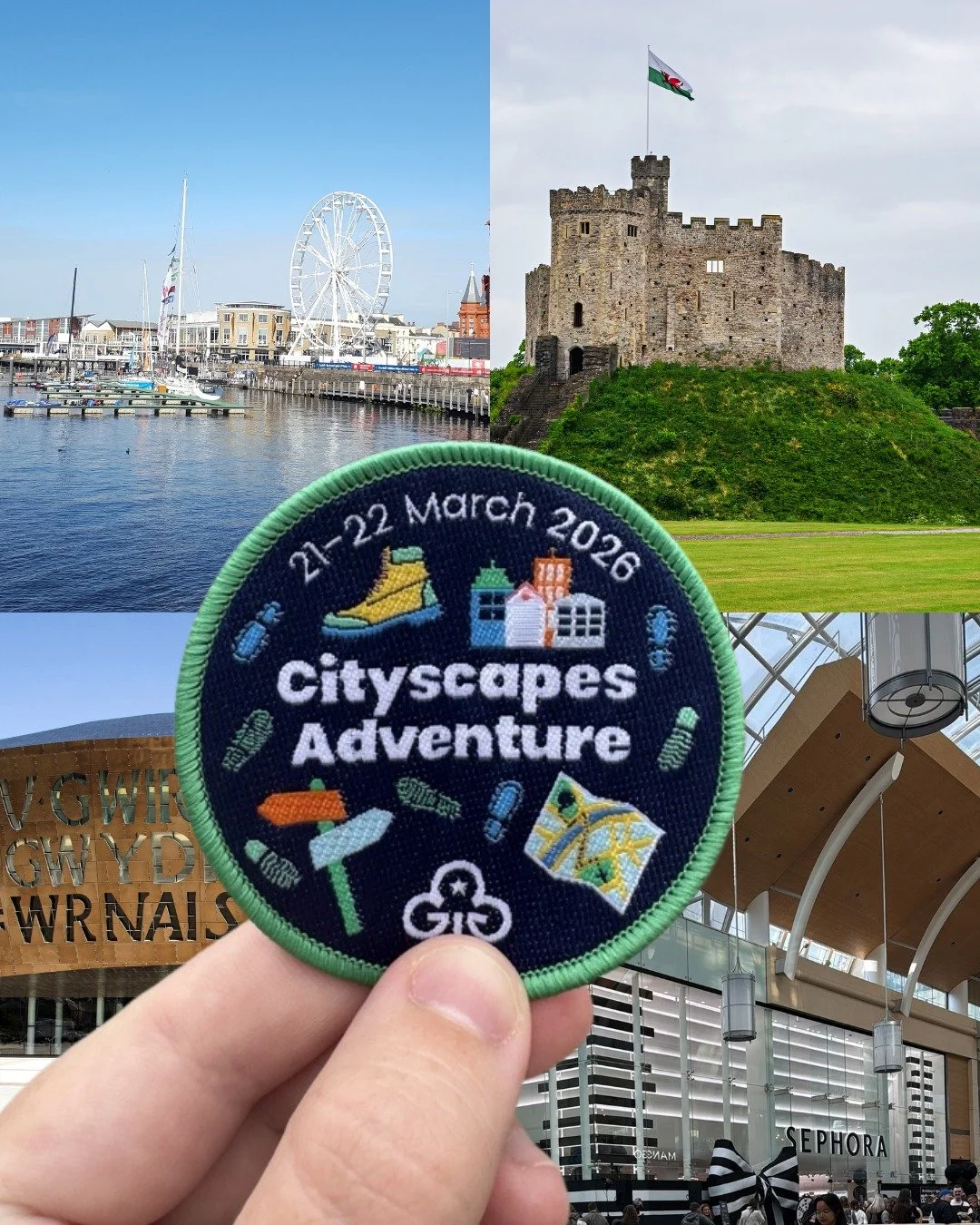 🏴🏙️ Ow, what&rsquo;s occurrin! Cityscapes Adventure 2026 is coming to Cardiff! 🎉
Get ready for an unforgettable weekend as Girlguiding&rsquo;s ultimate citywide adventure lands in five UK cities, including our buzzing capital, on Saturday 21 and S