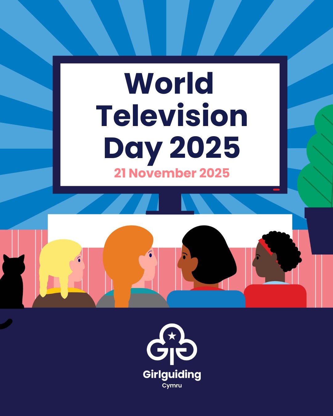 📺✨ Happy World Television Day! ✨📺

Today we&rsquo;re celebrating the power of storytelling, from the shows that spark our imagination to the documentaries that open our eyes to the world around us.

At Girlguiding Cymru, we know that every girl has