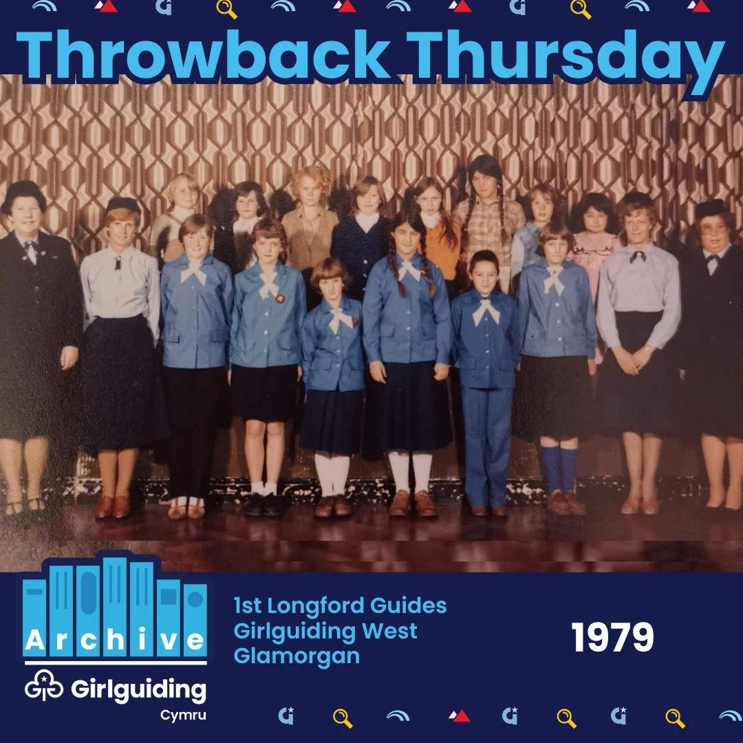 🌟 Throwback Thursday is back! 🌟

We&rsquo;re taking a trip down memory lane with this amazing photo of 1st Longford Guides in Girlguiding West Glamorgan 💛💙💜

So many smiles, adventures, and lifelong friendships, proof that guiding memories last 