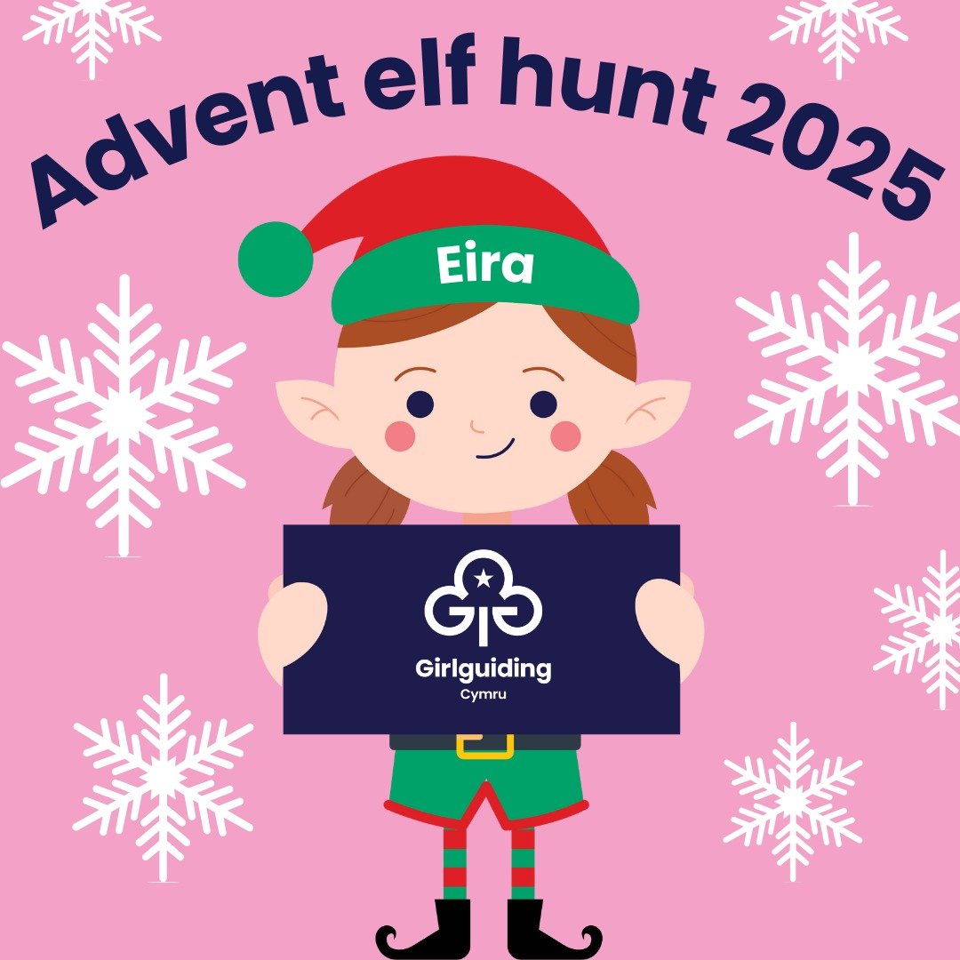 🎄 Girlguiding Cymru Advent adventure 2025: Find Eira the Elf!

Get ready for a magical December with Girlguiding Cymru!
Every day from 1&ndash;24 December, our mischievous festive friend Eira the Elf will be hiding somewhere on the Girlguiding Cymru