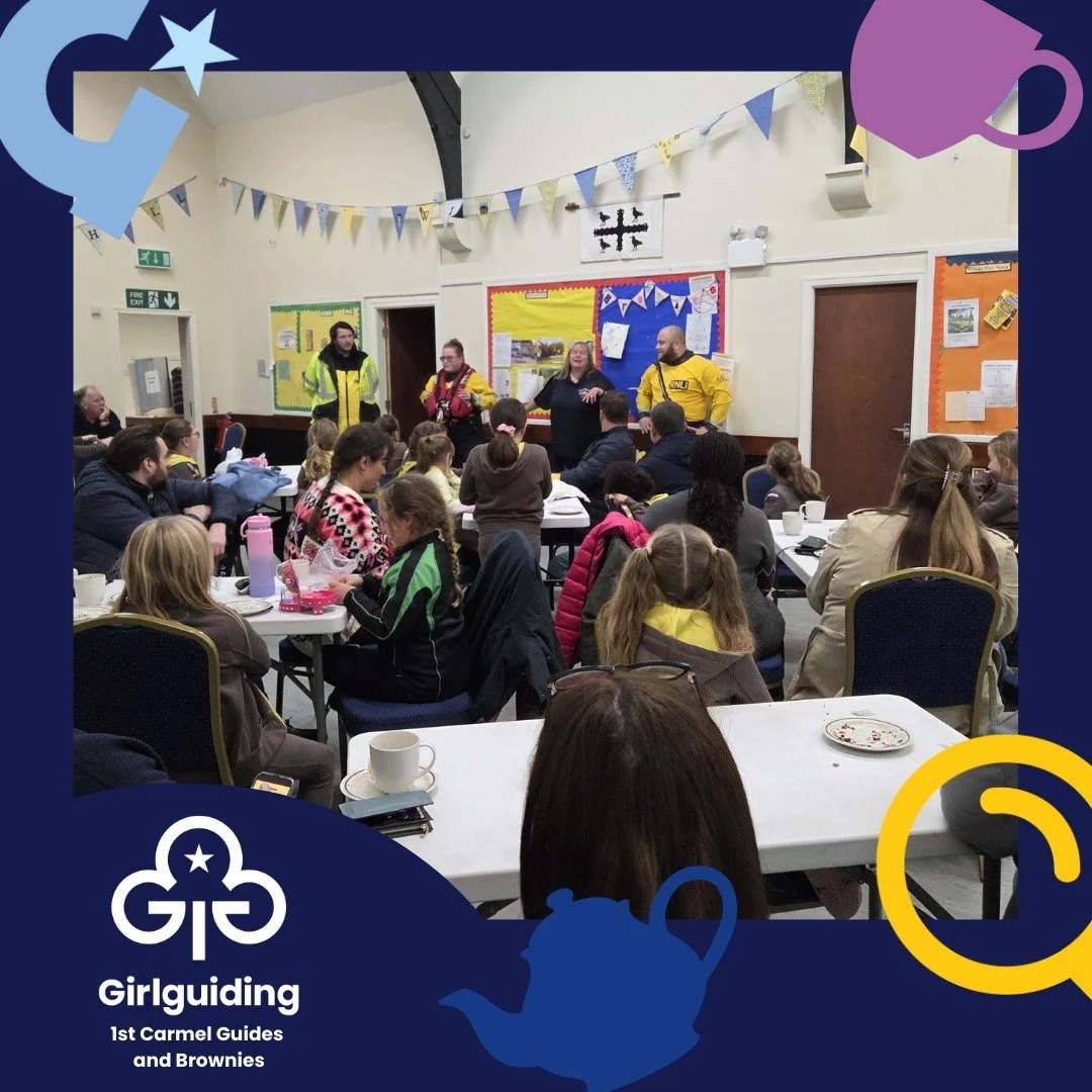 👏 Da iawn, 1st Carmel Guides and Brownies! 👏

1st Carmel Guides and Brownies held a &ldquo;Cuppa for a Crew&rdquo; coffee evening to support their local RNLI Station in Flint. They welcomed members of the volunteer crew, who shared an inspiring tal