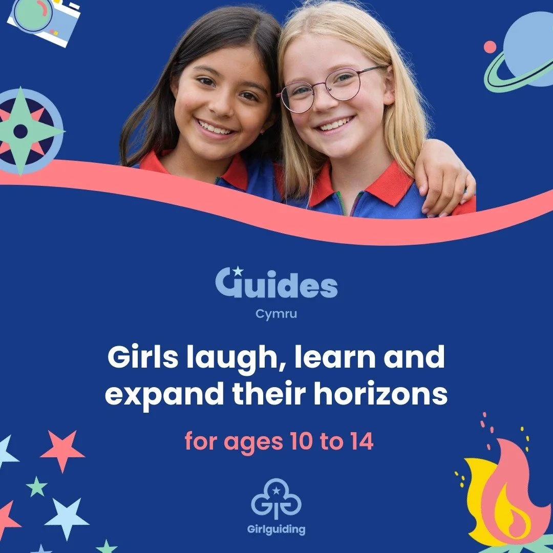 💙Join Guides with Girlguiding Cymru this New Year!

Looking for something fun, confidence-building and adventurous for ages 10&ndash;14? Guides offers a welcoming space to try new activities, make friends and build skills for life.

From outdoor cha