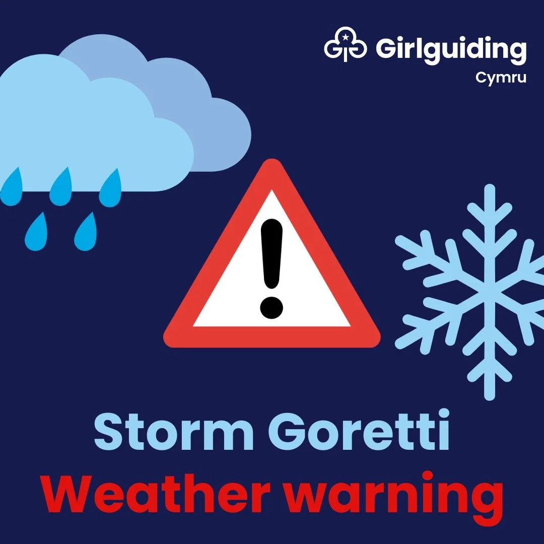 🌧️❄️ Weather update: Storm Goretti - Amber weather warning.

Storm Goretti is expected to affect Wales in different ways depending on where you are, bringing a mix of snow, ice, high winds and heavy rain. 

If you&rsquo;re planning to run a unit mee