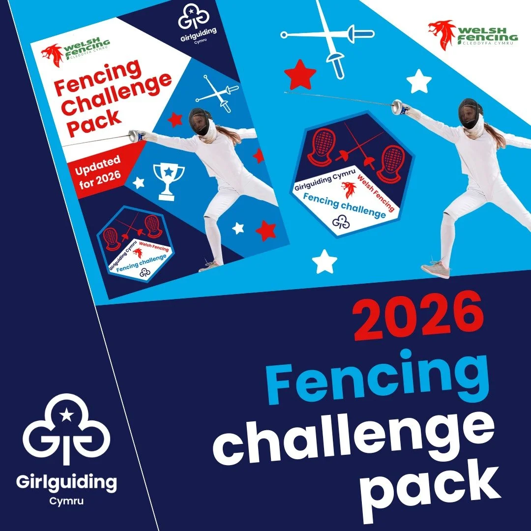 ⚔️🤺 The Girlguiding Cymru Fencing Challenge Pack is back for 2026! 🤺⚔️
Produced in partnership with Welsh Fencing, our updated challenge pack is packed with brand-new activities, fresh content, and exciting ways for girls to discover the sport of f