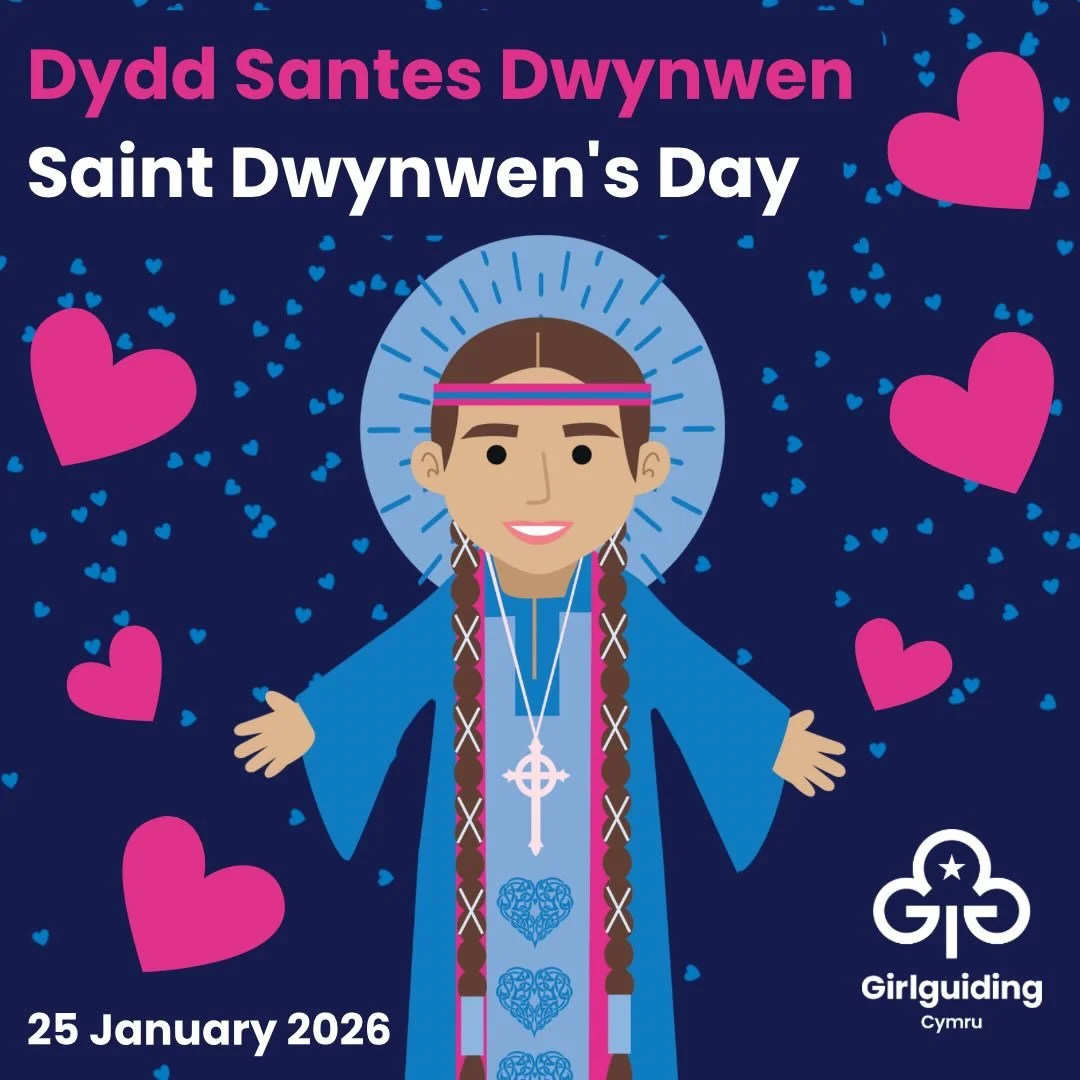 Happy St Dwynwen&rsquo;s Day! 🌼
Today we&rsquo;re celebrating friendship, togetherness and the connections we build through guiding across Wales. From sharing experiences to supporting one another and having fun, guiding brings people together in so