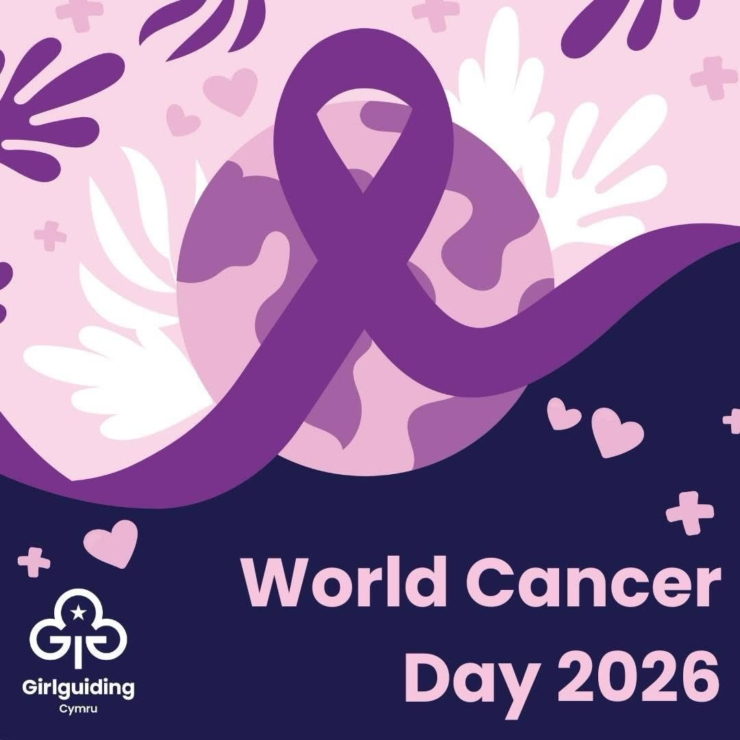 💜 World Cancer Day 2026 | Girlguiding Cymru 💜

Today, on World Cancer Day, we stand with everyone affected by cancer &ndash; whatever the diagnosis, whatever the stage. 

Within Girlguiding Cymru, some of our members may be going through treatment,