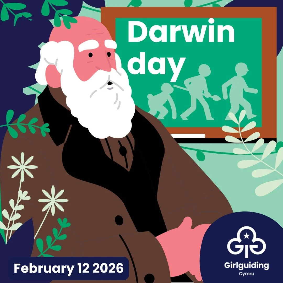 🌿🧬 Happy Darwin Day 2026! 🧬🌿

Today Girlguiding Cymru is celebrating curiosity, discovery and the amazing diversity of life on Earth. From Rainbows exploring nature for the first time to Rangers debating evolution and climate science, our girls a