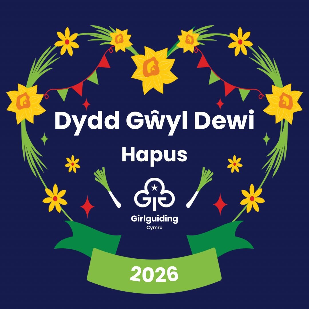 Dydd Gŵyl Dewi Hapus oddi wrth bawb yn Girlguiding Cymru 💛🌼

Heddiw rydym yn dathlu Cymru, ein cymunedau, a&rsquo;r merched a&rsquo;r gwirfoddolwyr anhygoel sy&rsquo;n gwneud gwahaniaeth bob dydd.

#DyddGwylDewi #GirlguidingCymru #BalchOFeCymru #Gr