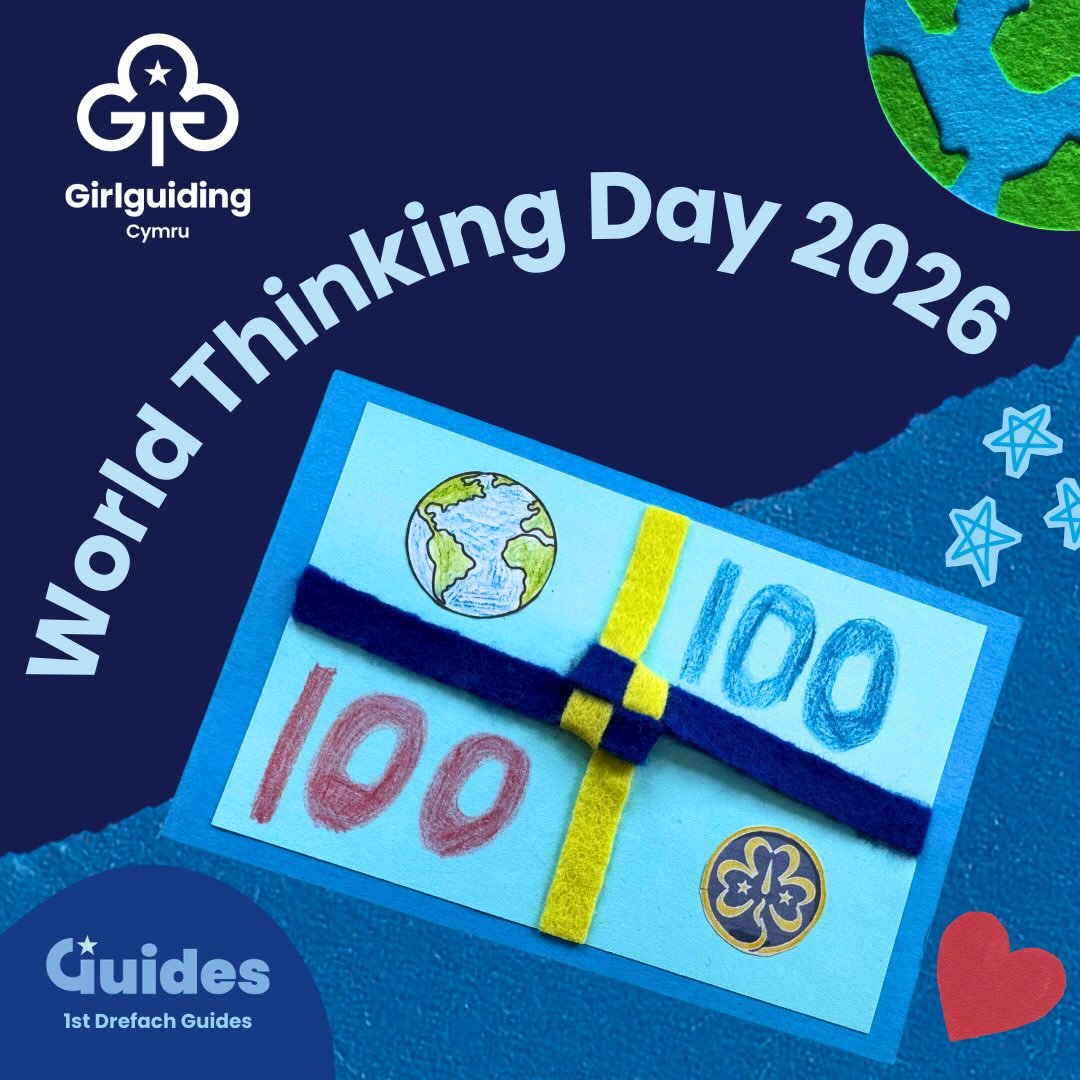 A big thank you to the Guides and leaders at 1st Drefach Guides for the lovely card they sent to our Chief commissioner Kathy to mark 100 years of World Thinking Day! 💙🌍

Kathy said &ldquo;It was such a thoughtful surprise and a wonderful way to ce