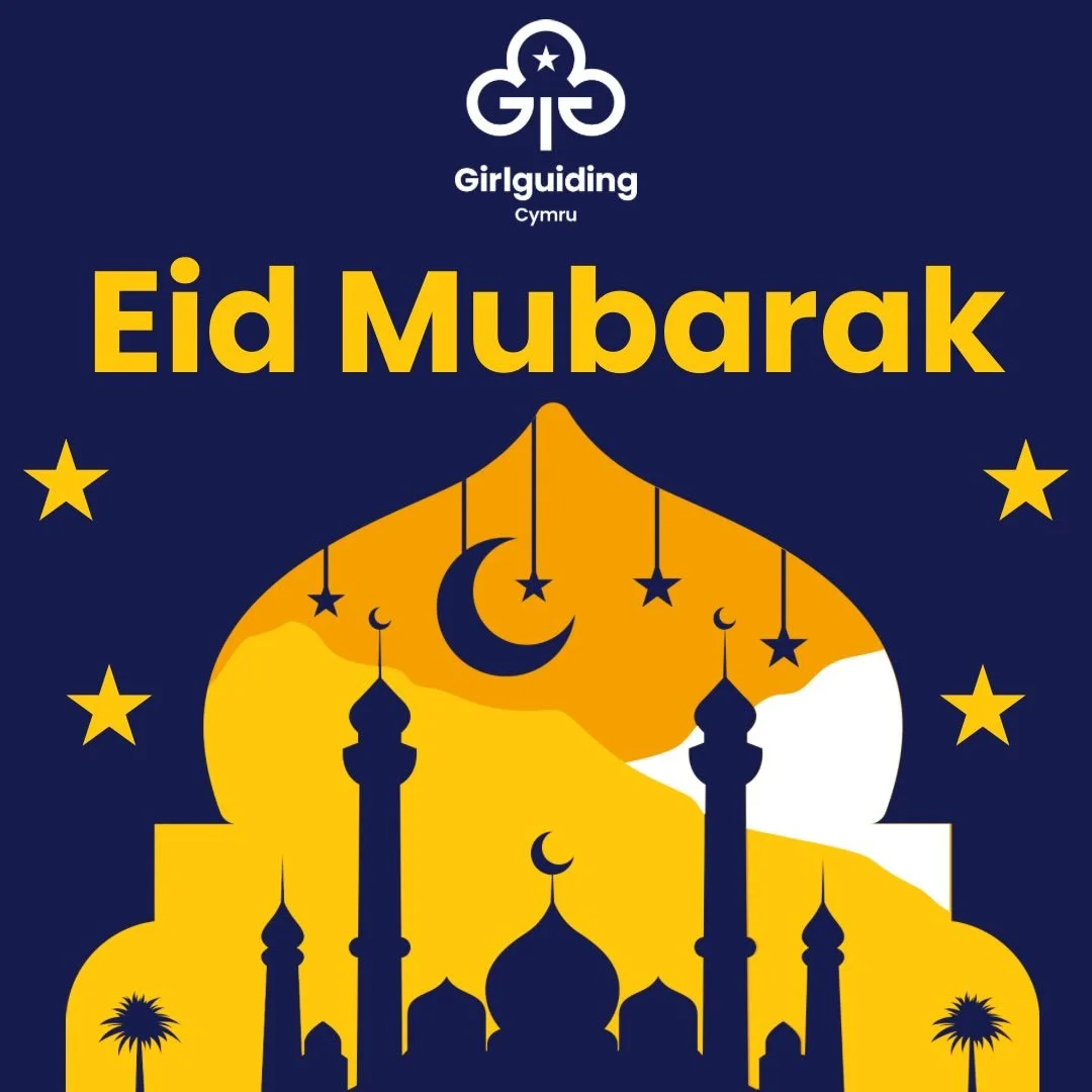 🎆 Eid Mubarak to all our Girlguiding Cymru members who are celebrating this joyous occasion with your loved ones. 

We wish you all the best during this special time. We hope you have a wonderful time. 

#eidmubarak