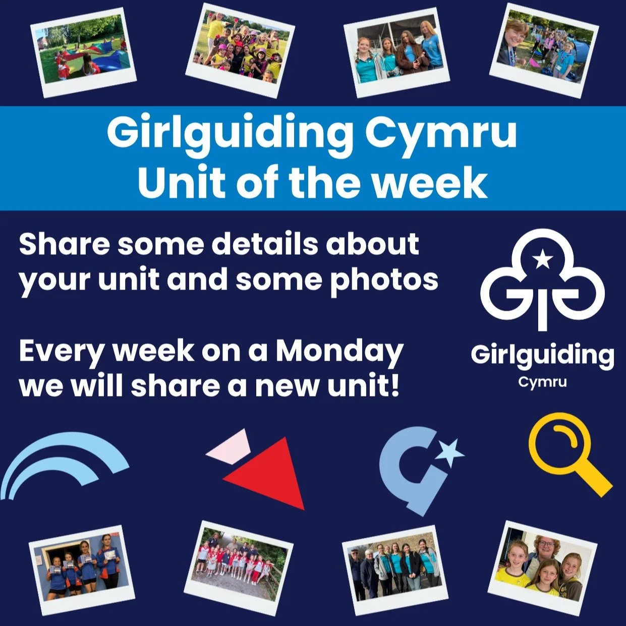 🌟 Submissions needed: Unit of the Week 🌟

Are you a Girlguiding Cymru leader? We&rsquo;d love you to put your unit in the spotlight!

Fill in our quick form to share what makes your unit amazing, and upload 4 photos so we can showcase your group in