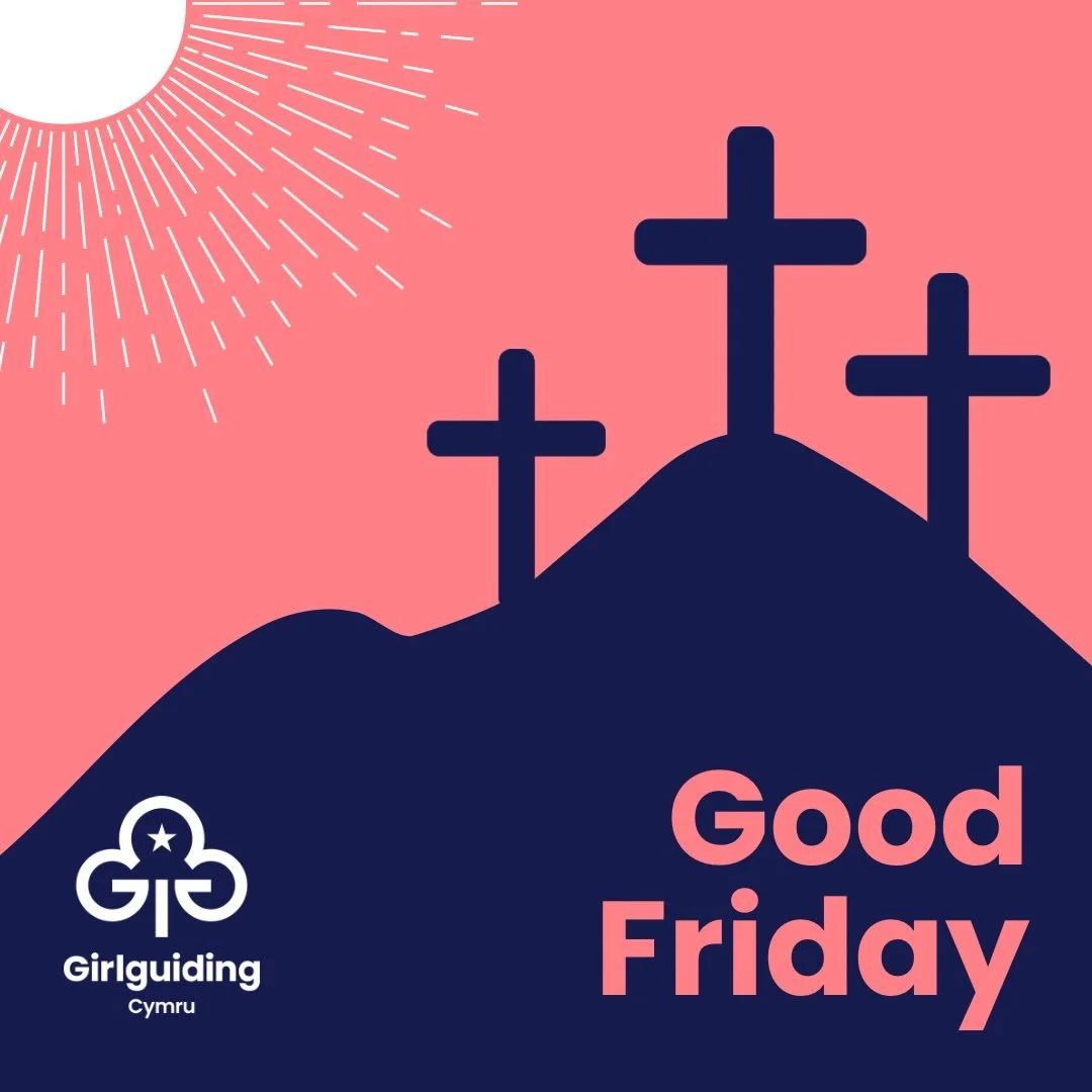 Wishing all our members and volunteers a peaceful Good Friday 💜

For those who are celebrating Easter this weekend, we hope it&rsquo;s a special time with family, friends and your communities 🌼

#GoodFriday #EasterWeekend #GirlguidingCymru #Guiding
