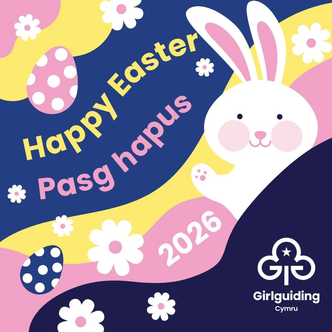 🐣 Happy Easter to all our Girlguiding Cymru members celebrating! We hope you have a lovely Easter filled with joy and fun.

🐣 Pasg Hapus i holl aelodau Girlguiding Cymru sy&rsquo;n dathlu! Gobeithiwn y cewch Basg hyfryd llawn llawenydd a hwyl.

#Ha
