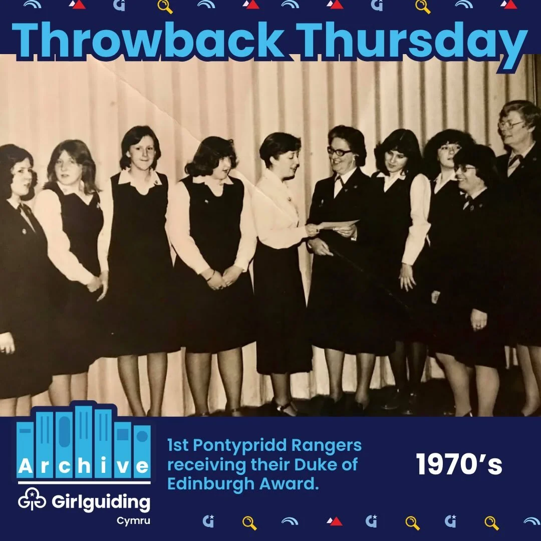 🌟 Throwback Thursday is here! 🌟

We&rsquo;re heading back in time with this fantastic photo of 1st Pontypridd Rangers from Girlguiding Central Glamorgan.

Captured in the moment, these Rangers are proudly receiving their Duke of Edinburgh DofE Awar