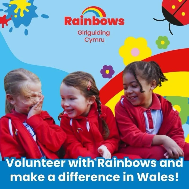 ❤️Volunteer with Rainbows and make a difference in your community!

Join Girlguiding Cymru as a Rainbow Leader and help 4&ndash;7 year olds grow, explore, and shine! ✨ From crafts and games to adventures, building confidence and friendships, you&rsqu