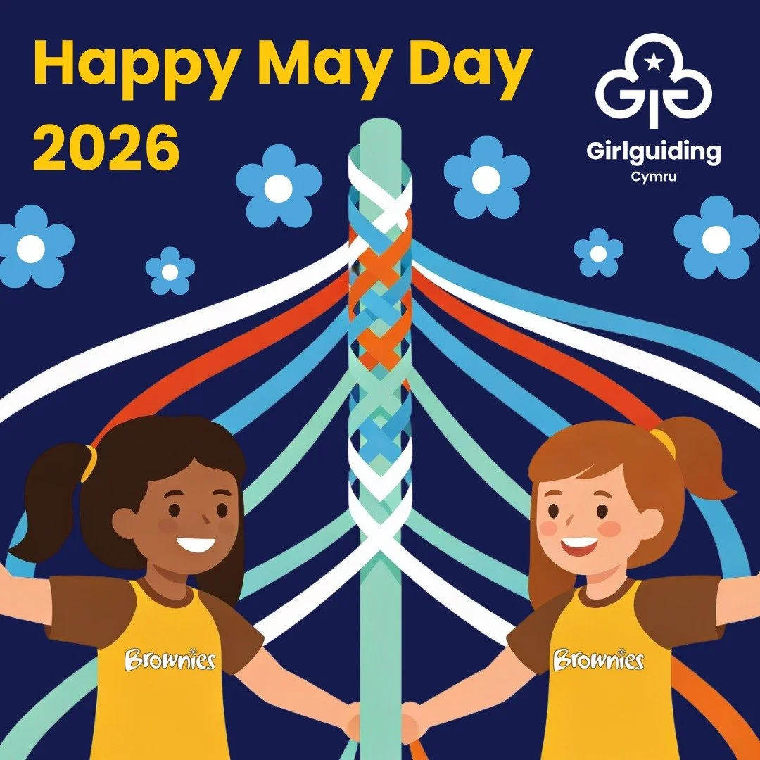 🌼 Happy May Day from Girlguiding Cymru! 🌼

A new month is here, bringing fresh adventures, brighter evenings, and plenty of opportunities to get outdoors and try something new. 💚

Whether you&rsquo;re planning campfires, community projects, hikes,