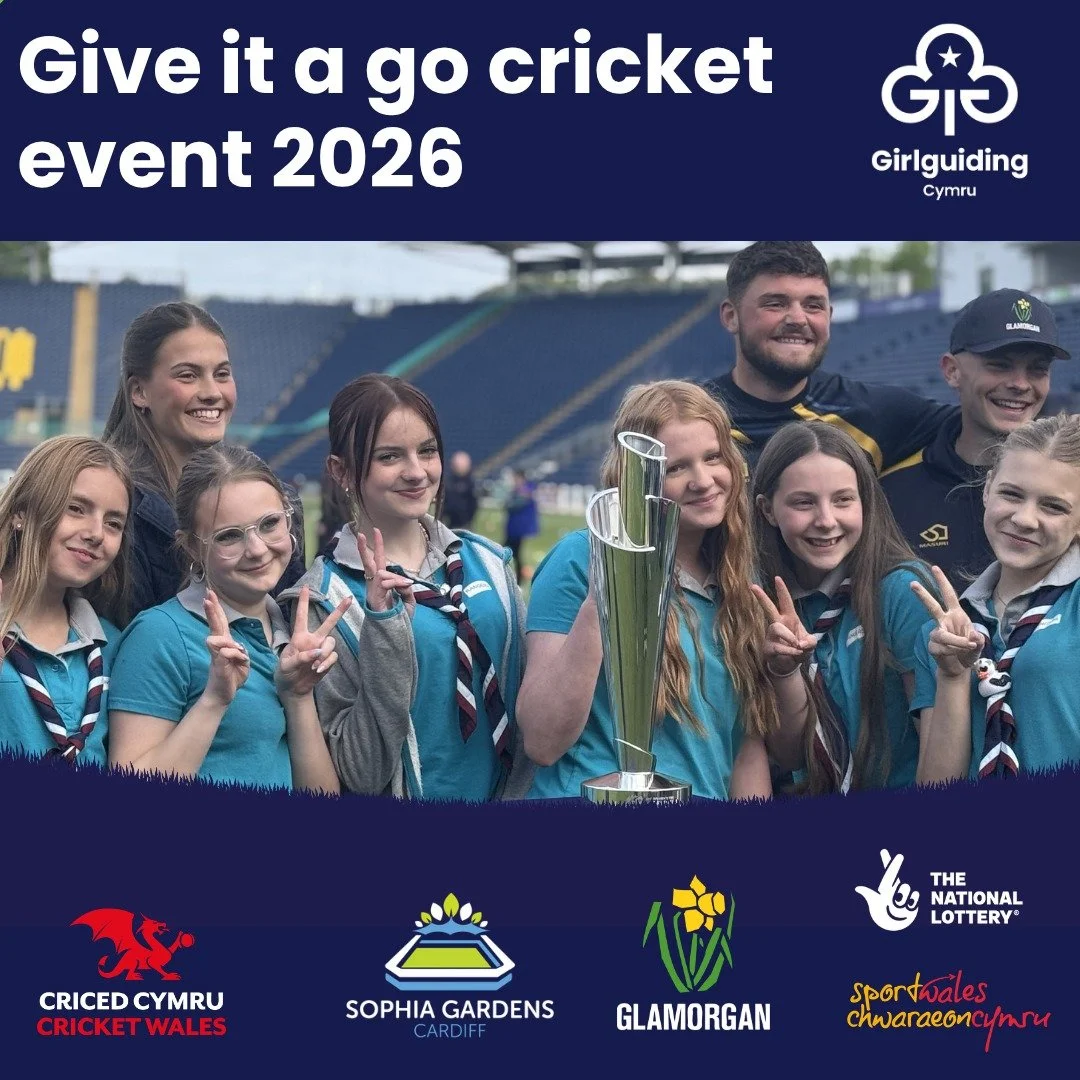 🏏 Over 250 girls
💫 One incredible evening at Sophia Gardens

We&rsquo;re proud to share photos from our recent Girlguiding Cymru cricket event, delivered in partnership with Cricket Wales and Glamorgan Cricket at Sophia Gardens. 🙌🏼

A huge thank 
