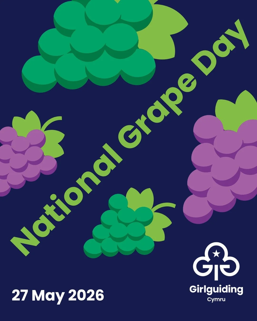 Happy National Grape Day! 🍇💜

From fruity snacks at meetings to healthy camp treats, we&rsquo;re celebrating grapes! 

What&rsquo;s your favourite grape variety ✨

#nationalgrapeday #GirlguidingCymru