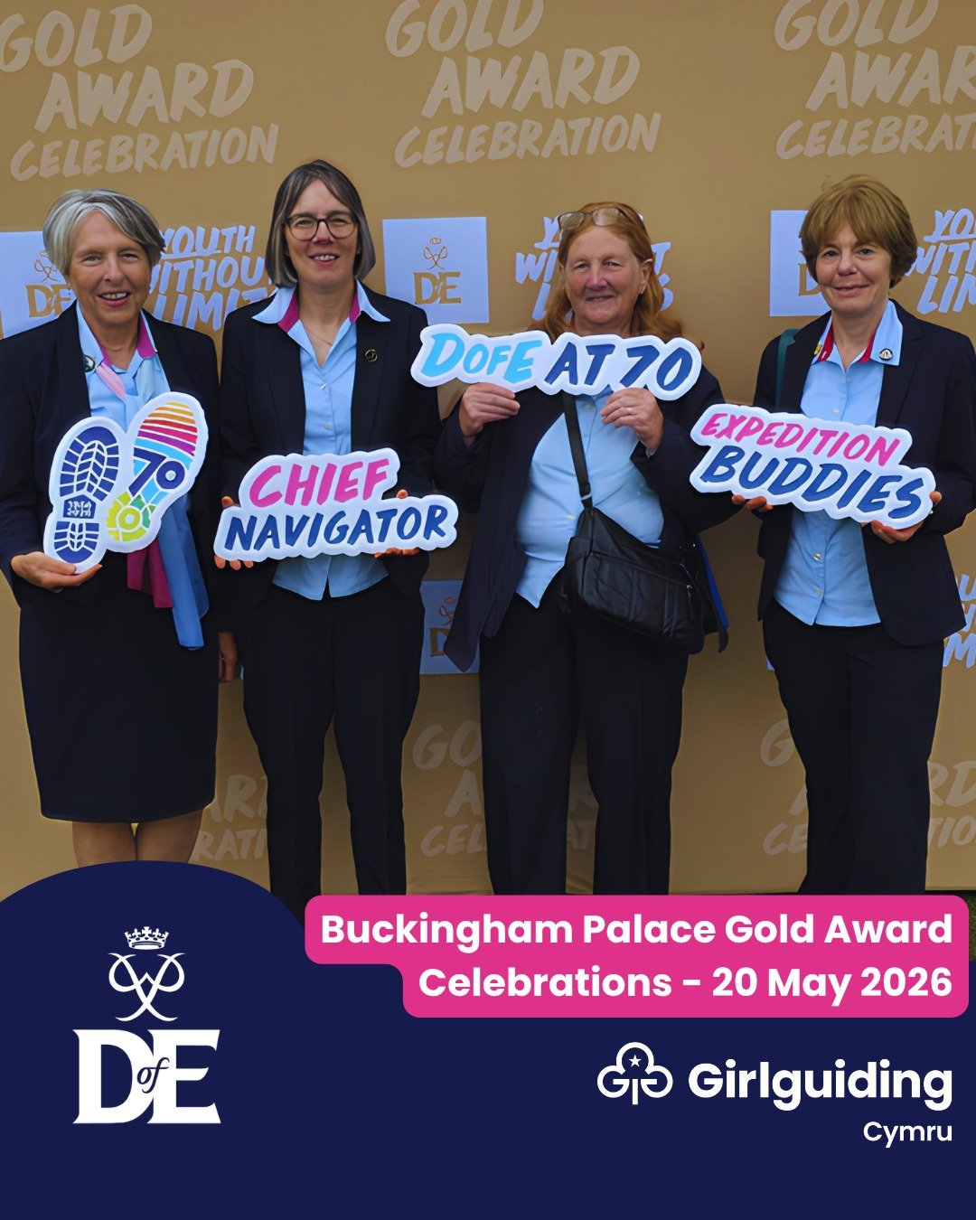 ✨ A huge shout out to all the incredible leaders, advisers, assessors and award verifiers who make the Duke of Edinburgh&rsquo;s Award possible across Girlguiding Cymru! 💙

These photos feature four amazing Girlguiding Cymru volunteers who attended 