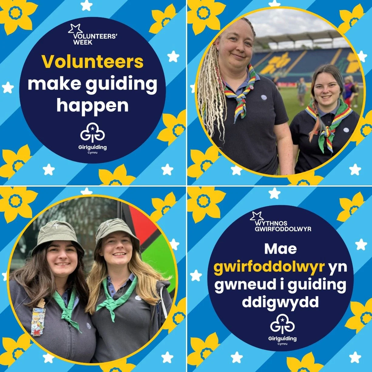 💙 Volunteers make guiding happen.
Every week, volunteers across Cymru give their time, skills and enthusiasm to help girls discover new opportunities, build confidence and have fun.
Thank you to every volunteer who makes guiding possible.

🏴󠁧󠁢󠁷?
