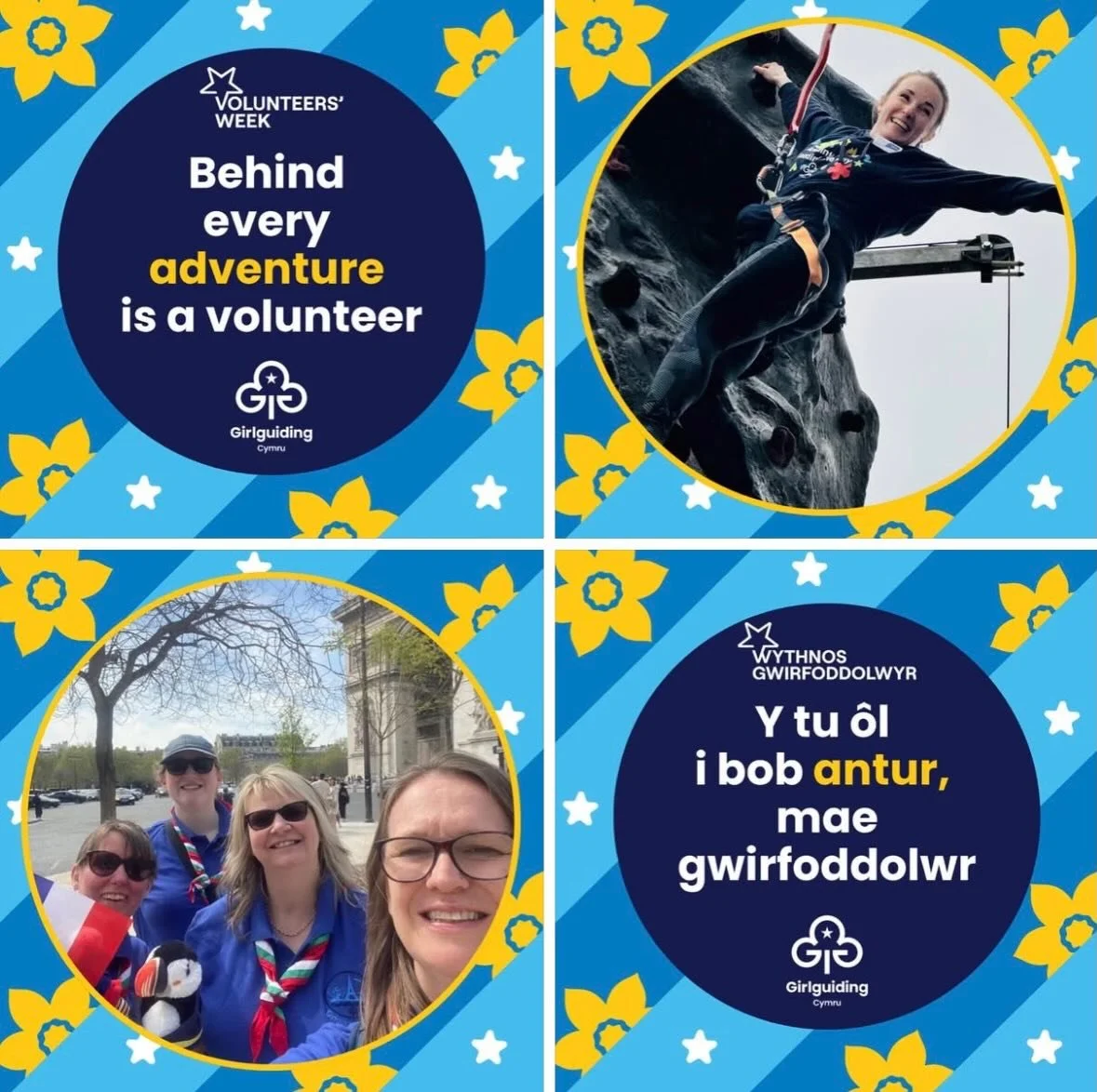 ✨ Behind every adventure is&nbsp;a&nbsp;volunteer ✨

This #VolunteersWeek2026, we&rsquo;re celebrating the amazing volunteers who make Girlguiding Cymru possible. Thank you for inspiring girls, building confidence, and creating unforgettable adventur