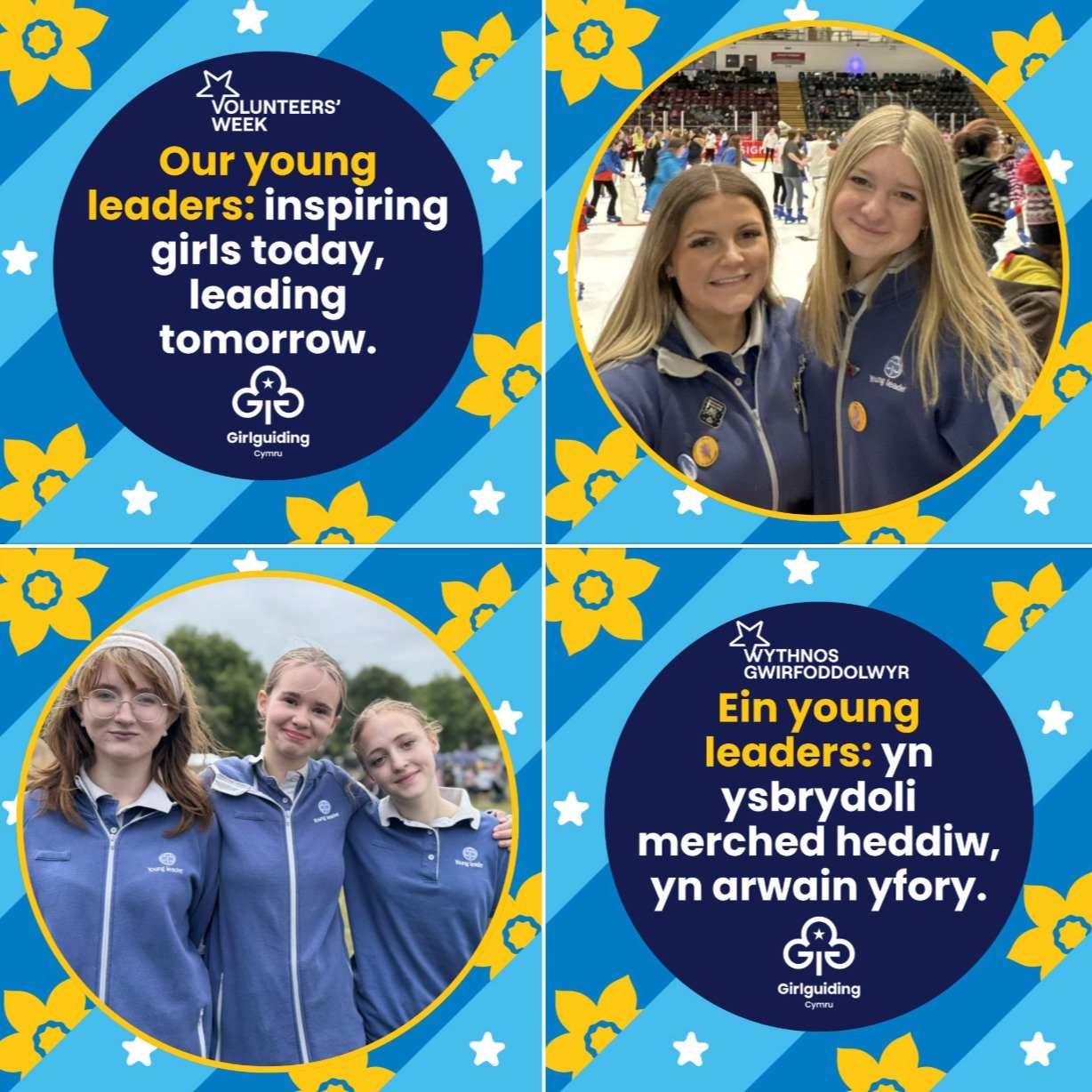 💙 Happy Volunteers' Week 2026 to our young leaders 💙

Today we're celebrating our amazing Young leaders. Thank you for giving your time, sharing your skills and helping girls have fun, grow in confidence and try new things. 

Our young leaders: ins