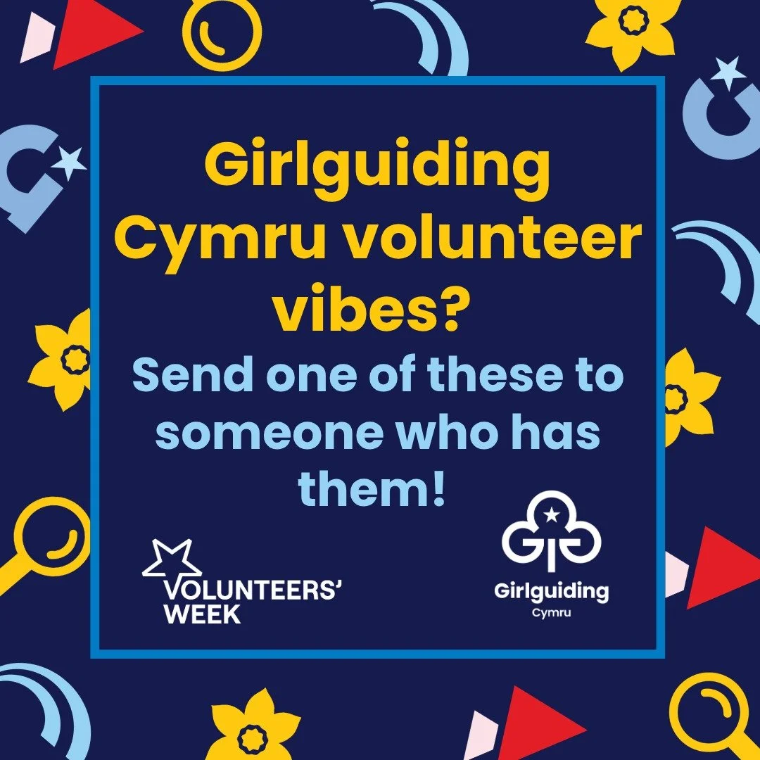 💙 Know someone who'd be an amazing Girlguiding Cymru volunteer?

📲 Download one of the "Volunteer Vibes" images and send it to someone who comes to mind.

Here's some text you can copy and send:

💙 This made me think of you!

I honestly 