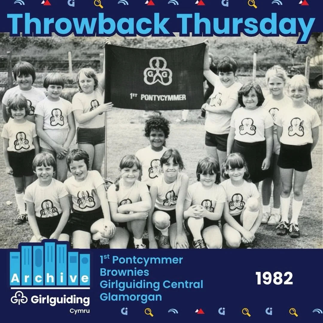 🌟 Throwback Thursday is here! 🌟

↩️ This week we&rsquo;re travelling back to 1982 with this fantastic photo of 1st Pontcymmer Brownies from Girlguiding Central Glamorgan.

We&rsquo;re absolutely loving their retro Brownie t-shirts &ndash; some fash