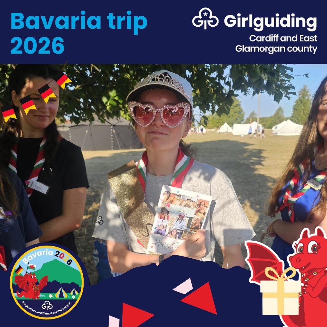 🌍Girlguiding Cymru International news.

🇩🇪🎂 Birthday celebrations, Bavaria style!

There was an extra special celebration during the Girlguiding Cardiff and East Glamorgan Bavaria adventure as Alys turned 16 this week! 🥳

What better way to mark