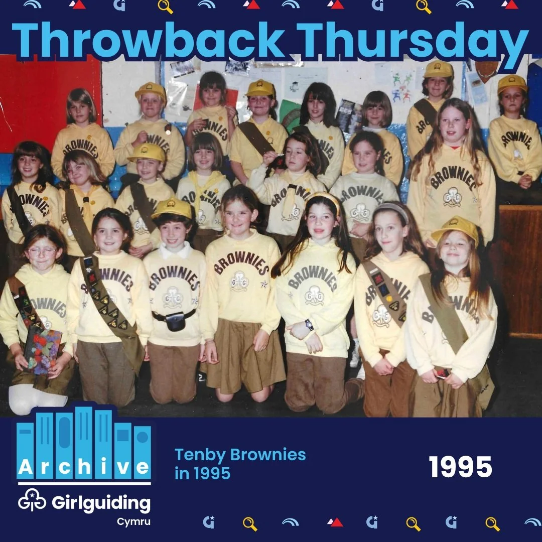 ✨ #ThrowbackThursday ✨

This week we're travelling back to 1995 with this wonderful photo of a group of Brownies from Tenby in Girlguiding Pembrokeshire. 💛🤎

The Brownies are proudly wearing the iconic uniform designed by fashion designer Jeff Bank