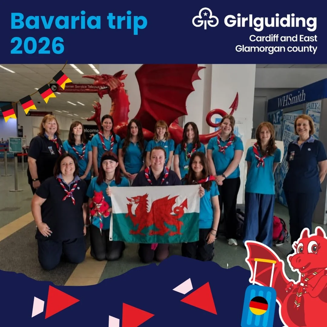 ✈️ Safe travels to our Rangers and leaders from Girlguiding Cardiff and East Glamorgan, who set off yesterday from Cardiff Airport for their exciting adventure to Bavaria! 💙

We hope you have an amazing time making memories, trying new experiences a
