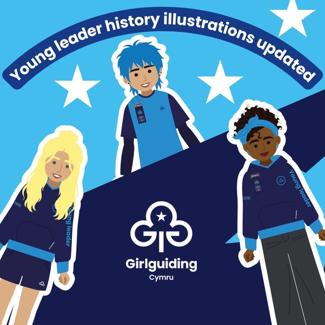 💙 Our brand new young leaders character illustrations are now available to download!

Designed to match our existing history characters, these new characters showcase the brand new uniform and the many different ways it can be worn.

We&rsquo;ve als