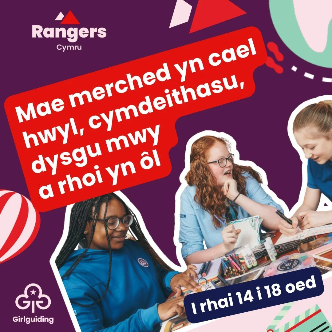 💜 Rangers: dy antur, dy ffordd di! ✨

I rhai 14 i 18 oed

Wyt ti&rsquo;n chwilio am le i gymdeithasu, cael hwyl, rhoi cynnig ar bethau newydd a bod yn ti dy hun? Mae Rangers yn ymwneud &acirc; chreu atgofion gyda ffrindiau, dysgu sgiliau newydd a rh