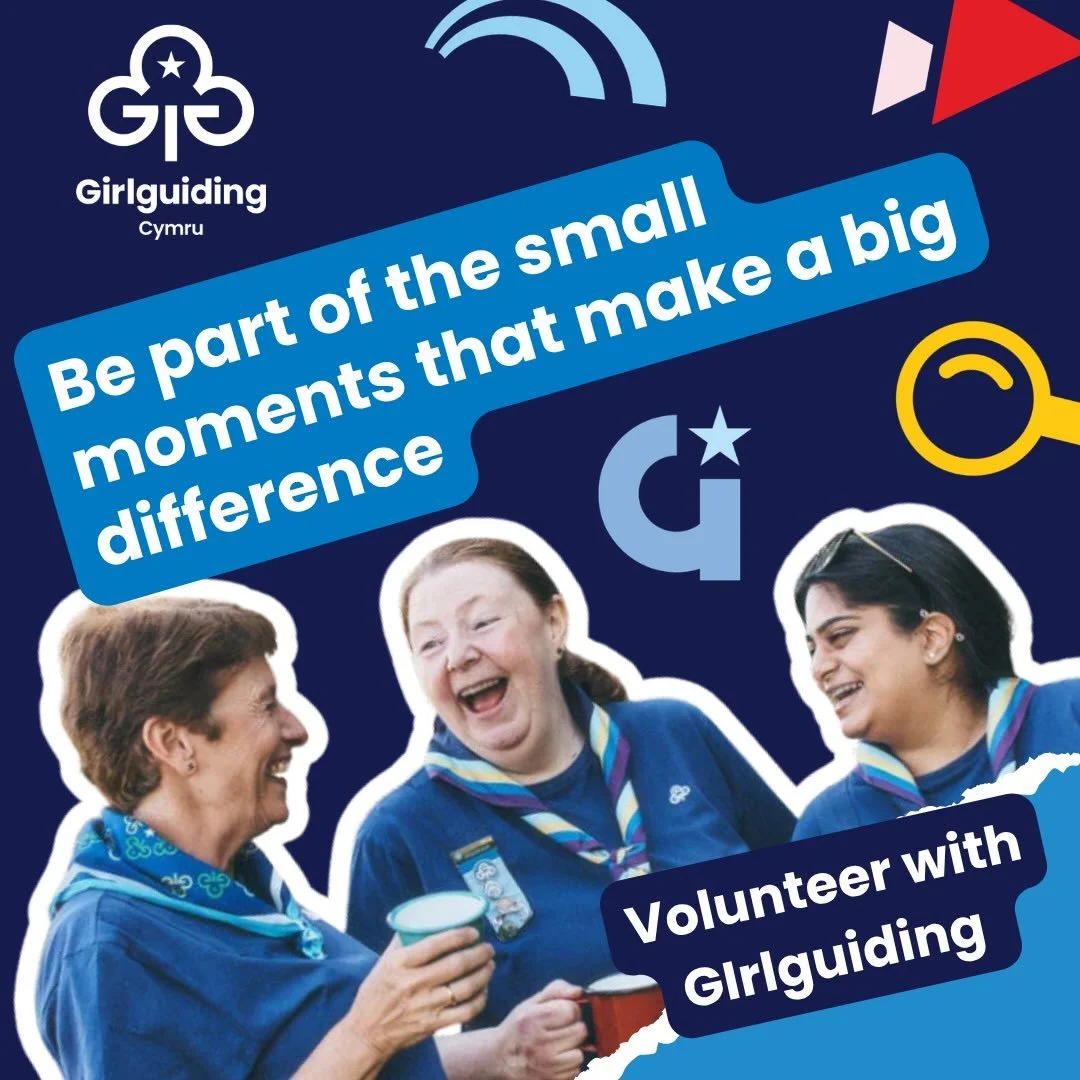 ✨ Be part of the small moments that make a big difference. Volunteer with Girlguiding Cymru 💙

However much time you&rsquo;re able to give, you can help girls discover their potential, grow in confidence and create memories that last.

Along the way