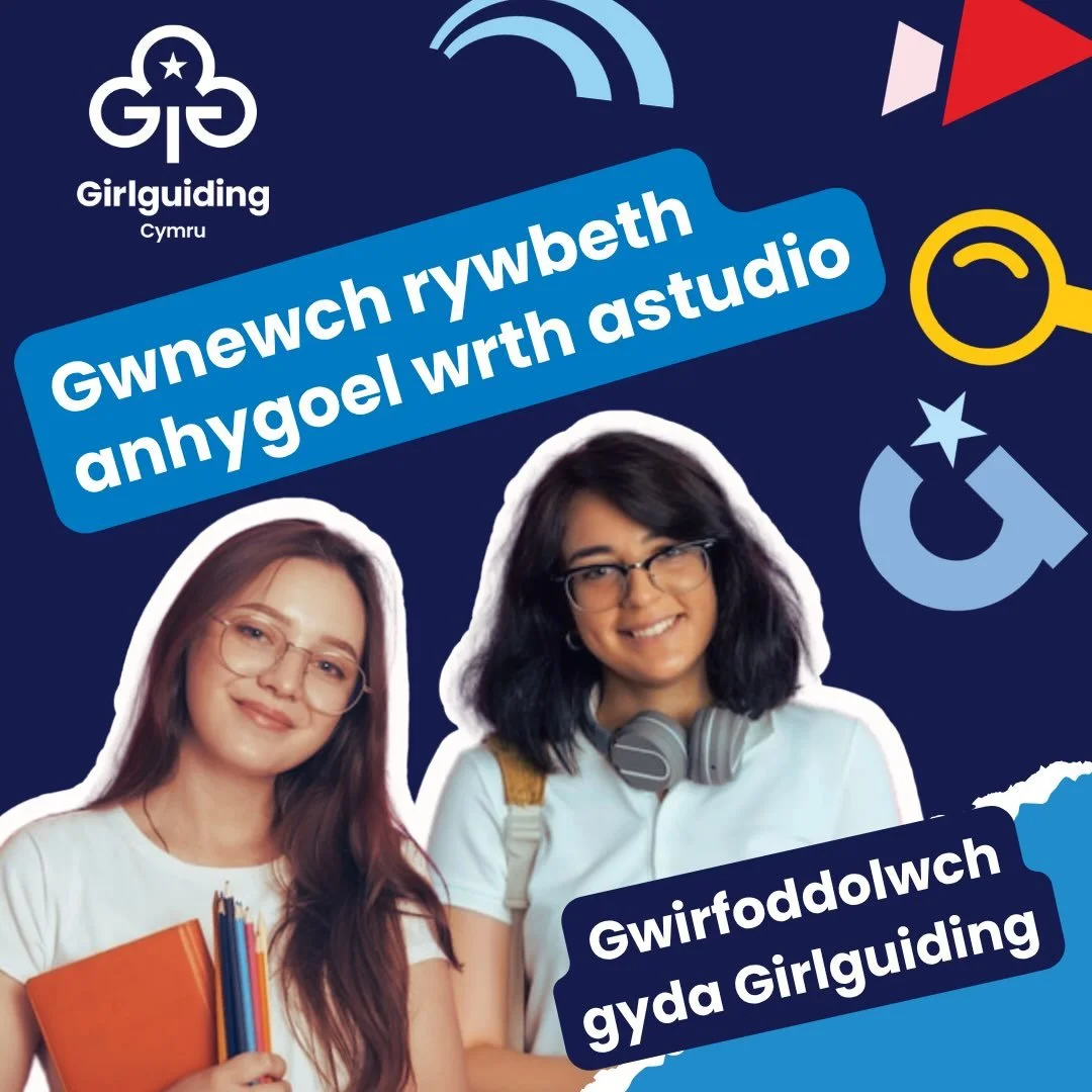 🎓 Gwnewch rywbeth anhygoel wrth astudio! 💙

Chwilio am rywbeth hwyl i&rsquo;w wneud ochr yn ochr &acirc;&rsquo;r brifysgol? 👀

Gwirfoddolwch gyda Girlguiding Cymru a helpwch ferched i wneud ffrindiau, magu hyder, rhoi cynnig ar bethau newydd a chr