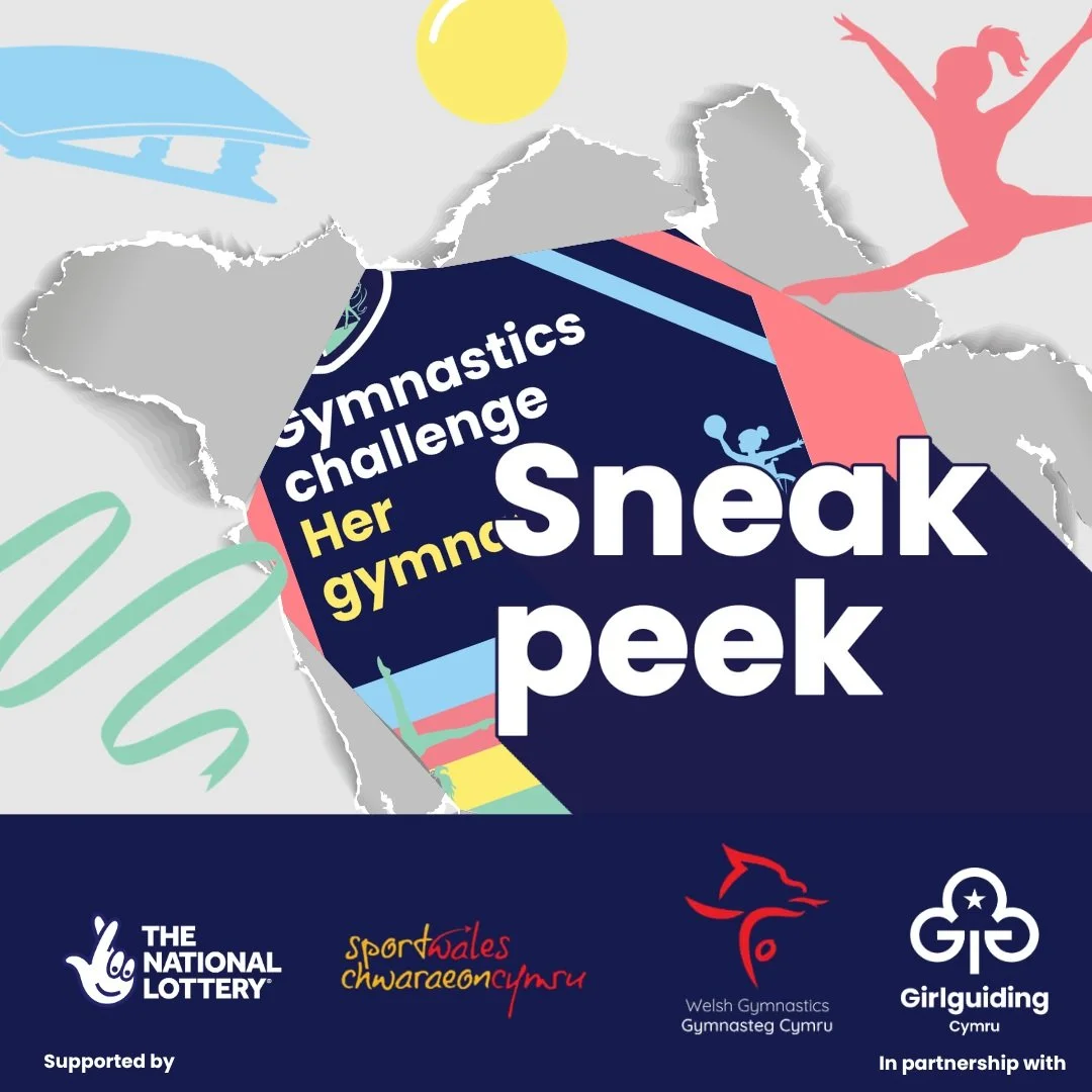 🤸&zwj;♀️✨ Something exciting is bouncing into Girlguiding Cymru! ✨

Get a sneak peek at our brand new Challenge Pack and badge, launching tomorrow at 9am! 🎉

Created with Welsh Gymnastics and supported by Sport Wales and The National Lottery, it's 