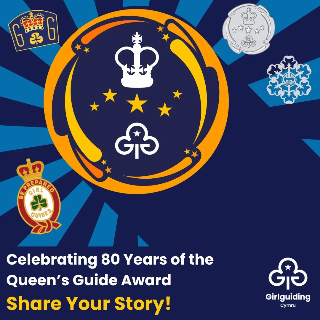🎉 Celebrating the Queen&rsquo;s Guide Award anniversary! 👑
This year we&rsquo;re marking the 80th anniversary of the Queen&rsquo;s Guide Award, and we want you to be part of it! 💚
Did you earn your Queen&rsquo;s Guide Award? Whether it was last ye