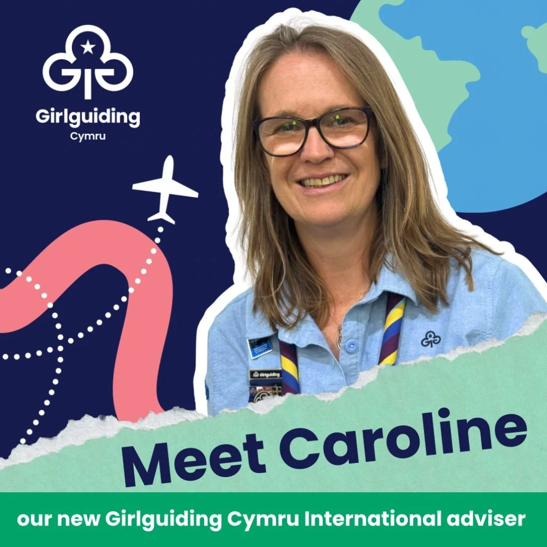 🌎Say hello to Caroline Gardner, our new International Adviser for Girlguiding Cymru!

Caroline is excited to get started in her new role. She has lots of ideas for adventure that she can&rsquo;t wait to share with you!

Before she takes the reins, h