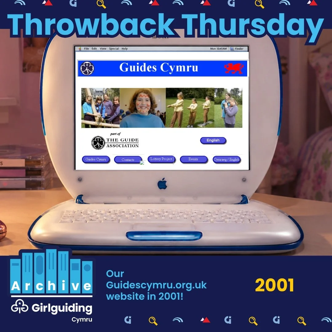 🕰️ #ThrowbackThursday: this week&rsquo;s is a little different!

Instead of looking back at an event, we&rsquo;re celebrating something we&rsquo;re really proud of: the Girlguiding Cymru website turns 25 this year! 🎉 It first went live back in 2001