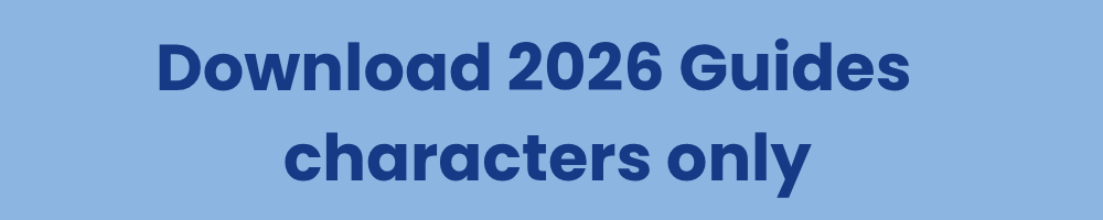 Download 2026 Guides characters only