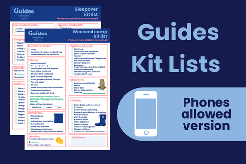 Girlguiding Cymru Kit list library