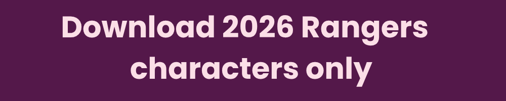 Download 2026 Rangers characters only
