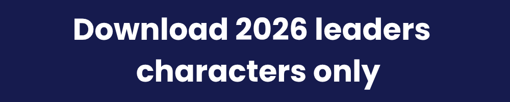 All Leaders characters 2026 files only