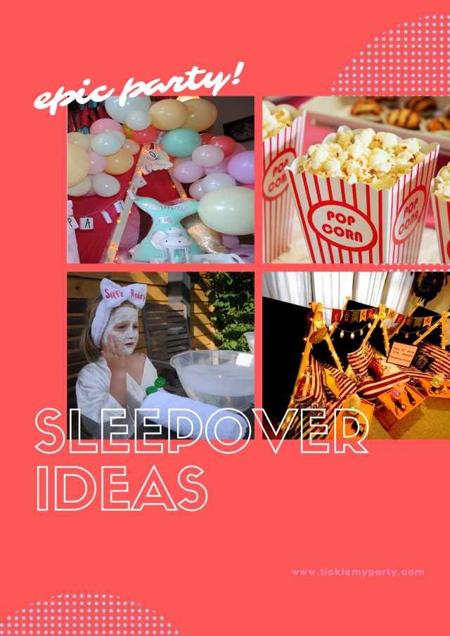 Sleepover party ideas for girls — Sleepover Party Supplies-Tickle My Party